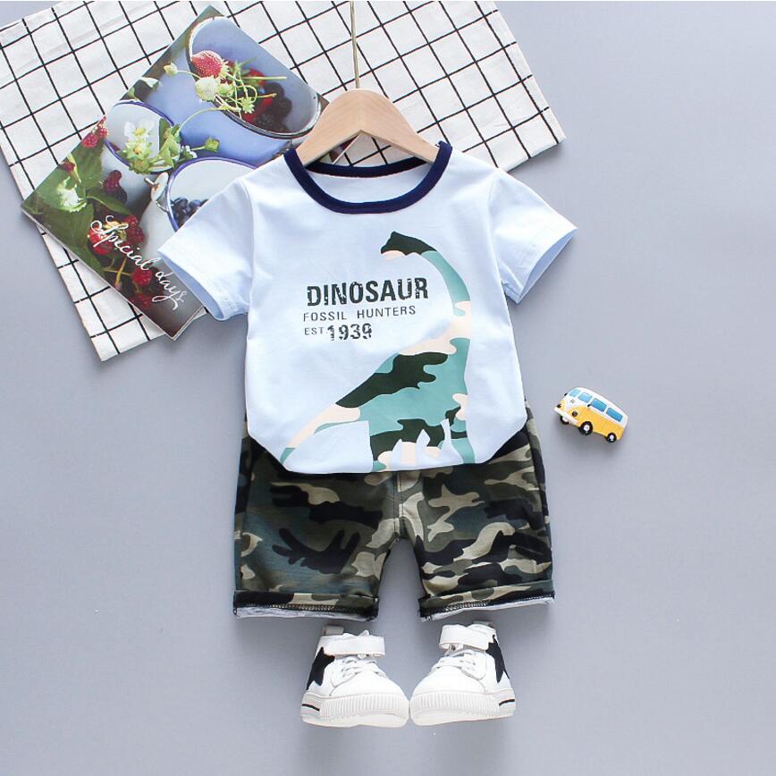 Children's Clothes Sets Casual Baby Boy Summer Clothes Cartoon Dinosaur T-shirt+ Camouflage Shorts 2pcs/set Cotton Kids clothes, Black
Children's Clothes Sets Casual Baby Boy Summer Clothes Cartoon Dinosaur T-shirt+ Camouflage Shorts 2pcs/set Cotton Kids clothes, Black
