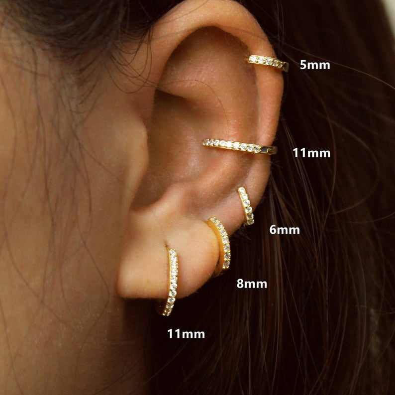 1 Pair 925 sterling silver Huggies Earrings Small Round bling cz paved Hoop Earrings Women's Hot Fashion Jewelry Gifts Jewelry
1 Pair 925 sterling silver Huggies Earrings Small Round bling cz paved Hoop Earrings Women's Hot Fashion Jewelry Gifts Jewelry