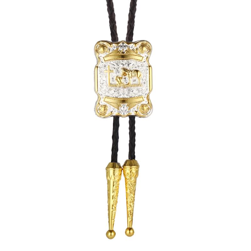 Western cowboy bolo tie cross knight move regret logo metal tie personality suit accessories birthday party gift
Western cowboy bolo tie cross knight move regret logo metal tie personality suit accessories birthday party gift