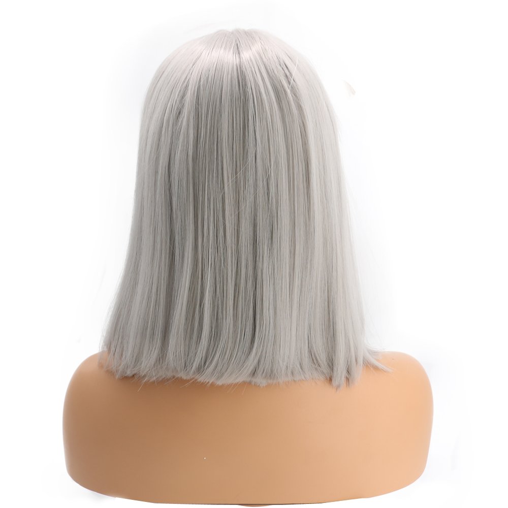 Lace Front Wigs black Bob Wig Short Ginger Wig Natural Straight Synthetic Full Wig for Women