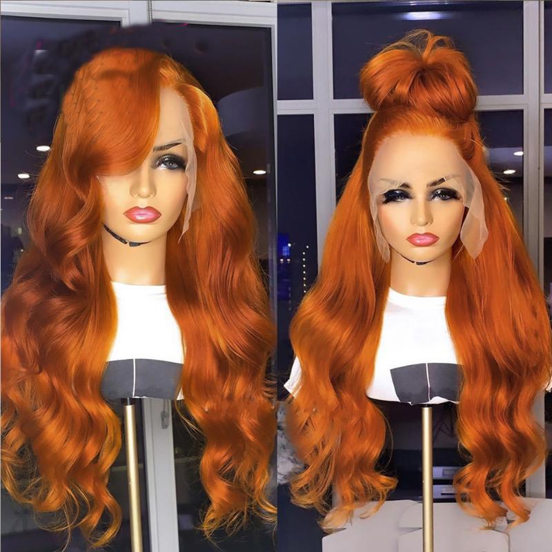 PAFF Brazilian Body Wave Human Hair Wigs 180% Orange Ginger Color Remy Long 13*4 Lace Part Front Human Wig Pre Plucked, As pic
PAFF Brazilian Body Wave Human Hair Wigs 180% Orange Ginger Color Remy Long 13*4 Lace Part Front Human Wig Pre Plucked, As pic