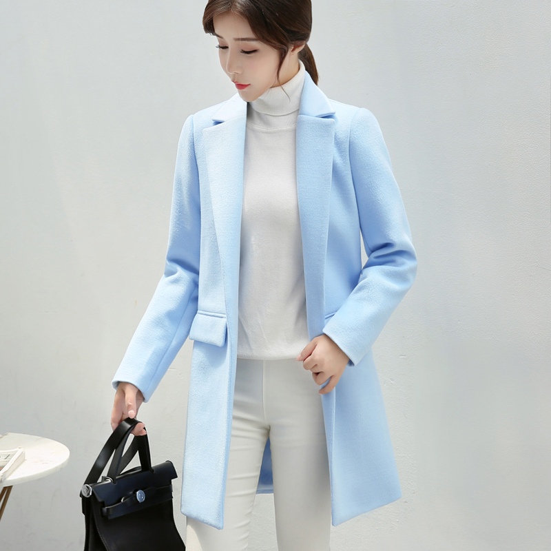High-quality women's winter fashion warm woolen coat jacket female sky blue 2020 new casual long section ladies jacket coat
High-quality women's winter fashion warm woolen coat jacket female sky blue 2020 new casual long section ladies jacket coat