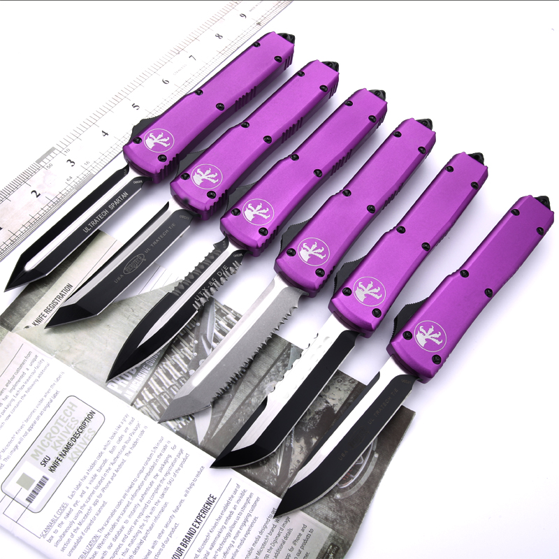 purple A5 CNC automatic knives Benchmade knife t6061 handle CNC VG10 steel OUT pocket knife BM3300 Camping tactical Survival Hunting knife
purple A5 CNC automatic knives Benchmade knife t6061 handle CNC VG10 steel OUT pocket knife BM3300 Camping tactical Survival Hunting knife