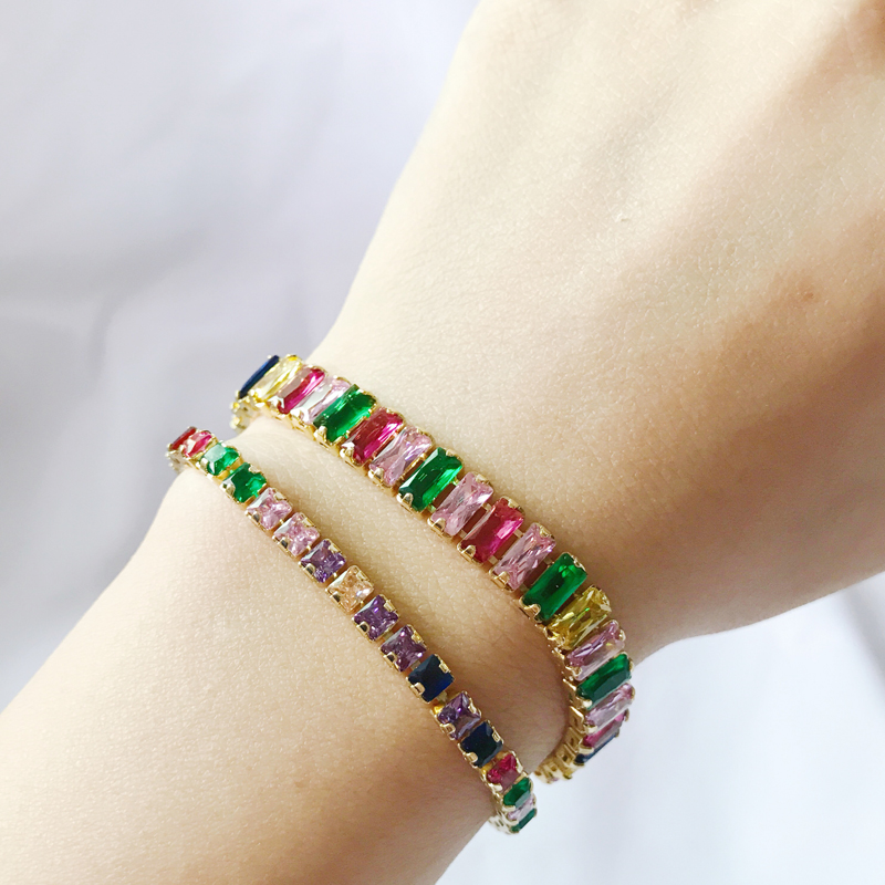 2020 Mixed Rainbow CZ Adjustable Chain Charm Bracelet Jewelry For Women Pulseras Mujer
2020 Mixed Rainbow CZ Adjustable Chain Charm Bracelet Jewelry For Women Pulseras Mujer