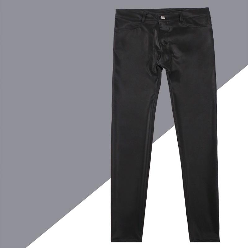 Men Sexy Pants Faux Leather Low Waist Motorcycle Trousers Slim Stretchy Stylish, Black
Men Sexy Pants Faux Leather Low Waist Motorcycle Trousers Slim Stretchy Stylish, Black