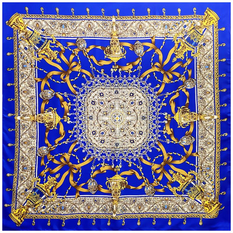 New 100% Silk Scarf Women Large Shawls Diamonds Square Bandana Luxury Kerchief Hijab Scarf Female Foulards 130CM
New 100% Silk Scarf Women Large Shawls Diamonds Square Bandana Luxury Kerchief Hijab Scarf Female Foulards 130CM