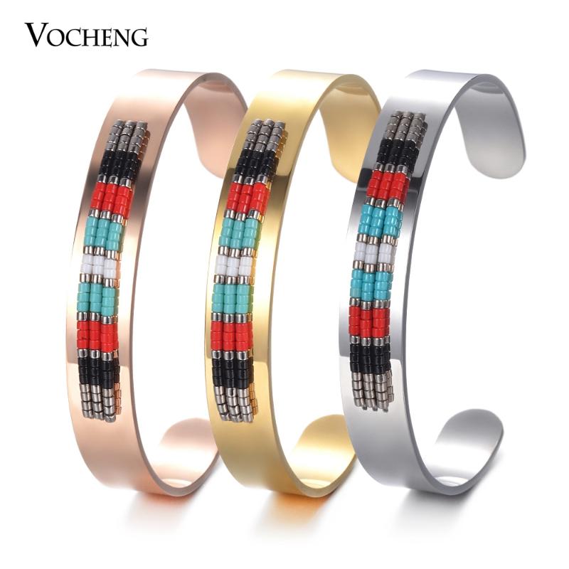 10pcs/lot Stainless Steel Bangle Seed Bead Open Bangle Bracelet Women Handmade Jewelry 3 Colors M-009*10
10pcs/lot Stainless Steel Bangle Seed Bead Open Bangle Bracelet Women Handmade Jewelry 3 Colors M-009*10