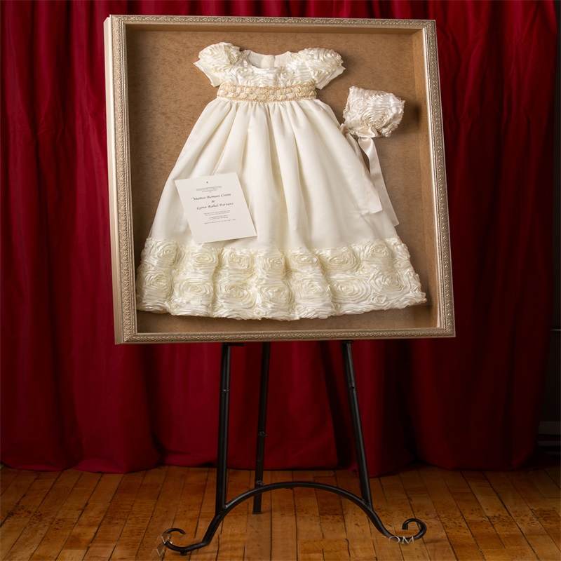 Classy Christening Dresses For Baby Girls Lace Appliqued Ruffles Satin Pearls Long Baptism Dress Taffeta First Communication Gowns
