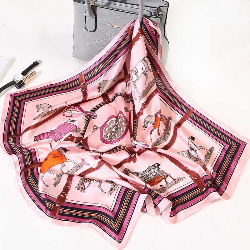 Square Scarf For Women Decoration Summer Fashion splice Color stripe Neck Silk Scarf
Square Scarf For Women Decoration Summer Fashion splice Color stripe Neck Silk Scarf