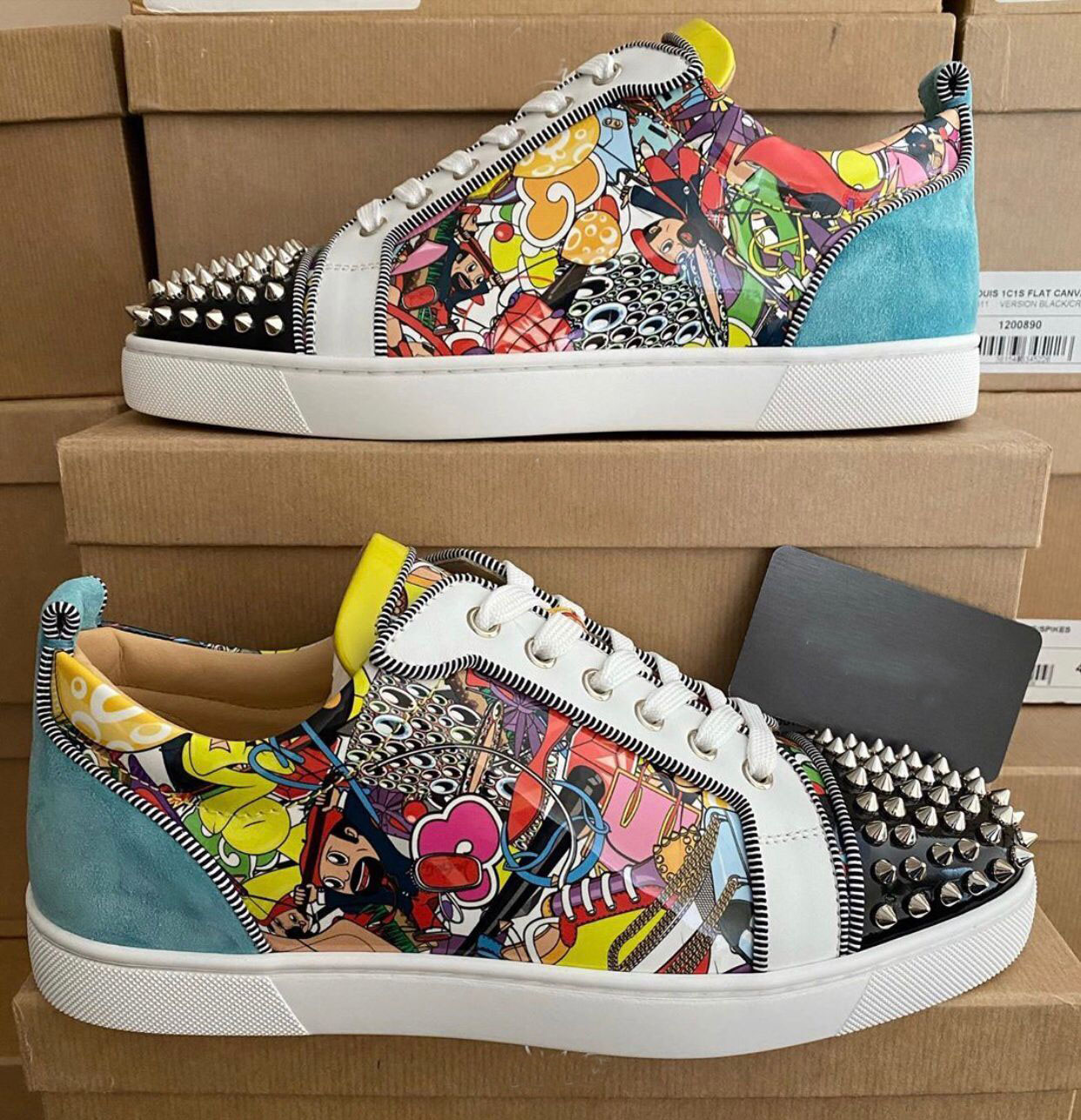 Luxury Style Men's Red Bottom Sneakers Party Wedding Spikes T-quality Famous Brands Couple Rivets Skateboard Casual Shoes With Box,EU47
Luxury Style Men's Red Bottom Sneakers Party Wedding Spikes T-quality Famous Brands Couple Rivets Skateboard Casual Shoes With Box,EU47