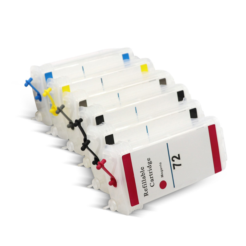Refillable ink cartridge for 72 empty compatible for Designjet T610 T1120 T1200 T1300 T2300 empty ink cartridge
Refillable ink cartridge for 72 empty compatible for Designjet T610 T1120 T1200 T1300 T2300 empty ink cartridge