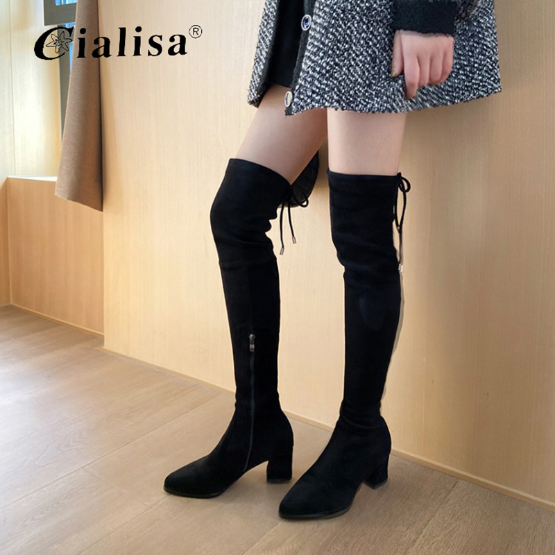CIALISA High Boots Women 2020 Newest Round Toe Autumn HIgh Heels Platform Zipper Over Knee Sexy Knee Boot, Dark gery 7.5cm
CIALISA High Boots Women 2020 Newest Round Toe Autumn HIgh Heels Platform Zipper Over Knee Sexy Knee Boot, Dark gery 7.5cm