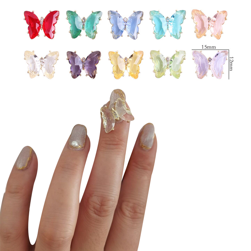 2pcs/Set Crystal Butterflies Jewelry 3D Aurora Metal Edge Butterflys Rhinestones for Nails Nail Accessories Nail Art Decorations
2pcs/Set Crystal Butterflies Jewelry 3D Aurora Metal Edge Butterflys Rhinestones for Nails Nail Accessories Nail Art Decorations