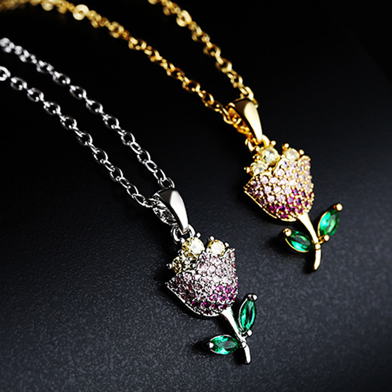 WIN-B Rose Flower Shape Colorful Necklaces Pendants Jewelry Women Chain Chokers Luxurious Crystal Big CZ Stone Accessories
WIN-B Rose Flower Shape Colorful Necklaces Pendants Jewelry Women Chain Chokers Luxurious Crystal Big CZ Stone Accessories