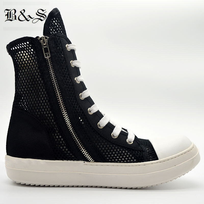 Black& Street 2020 Summer Street Fashion Net nylon Hollow Luxury Trainer Boots Rock Hip Hop Breathable High Boots Lovers Shoes
Black& Street 2020 Summer Street Fashion Net nylon Hollow Luxury Trainer Boots Rock Hip Hop Breathable High Boots Lovers Shoes