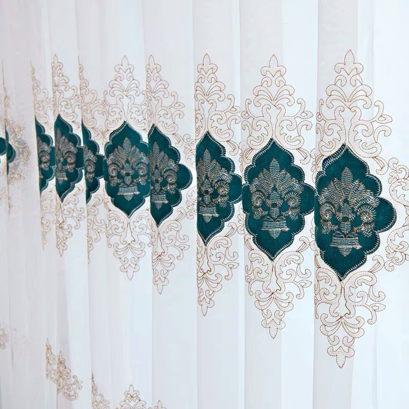 European Style Velvet Embroidered Tulle Curtains for Bedroom Living Room Gauze Curtain Sheer for Kitchen Window Screens, Purple
European Style Velvet Embroidered Tulle Curtains for Bedroom Living Room Gauze Curtain Sheer for Kitchen Window Screens, Purple