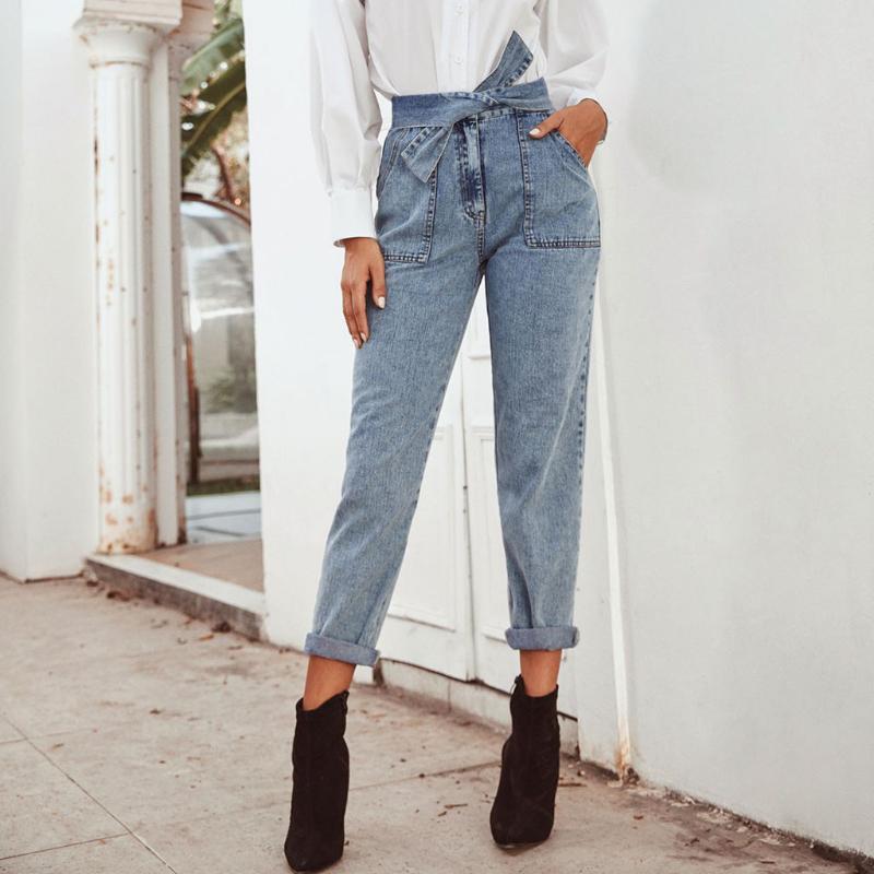 Srogem Casual Women jeans Denim mom jeans Boyfriend Women Belt High Waist Ankle Length Loose Commute denim pants m03
Srogem Casual Women jeans Denim mom jeans Boyfriend Women Belt High Waist Ankle Length Loose Commute denim pants m03
