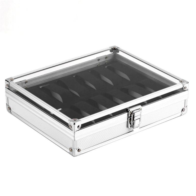 OUTAD Professional 12 Grids Watch Box Jewelry Display Storage Square Case Aluminium Suede Inside Container Watch Case
OUTAD Professional 12 Grids Watch Box Jewelry Display Storage Square Case Aluminium Suede Inside Container Watch Case