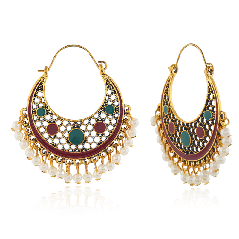 New Ins Antique Gold Handmade White Pearl Beads Flower Jhumki Jhumka Thailand Nepal Earrings Bohemia Party Jewelry
New Ins Antique Gold Handmade White Pearl Beads Flower Jhumki Jhumka Thailand Nepal Earrings Bohemia Party Jewelry