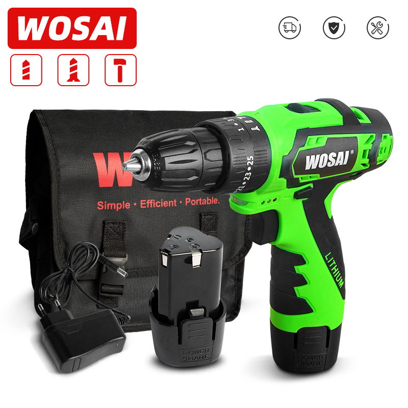 WOSAI 12V MT Series Electric Drill Screwdriver Cordless Impact Drill 28NM lithium-ion Battery Impact Hand Screwdriver Tool 
WOSAI 12V MT Series Electric Drill Screwdriver Cordless Impact Drill 28NM lithium-ion Battery Impact Hand Screwdriver Tool