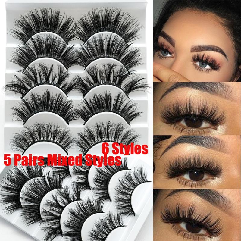 5 Pairs Full Long Volume Natural Thick Eyelashes 3D Faux Mink Hair False Eyelashes Flared Wispies Extension Handamde Lashes
5 Pairs Full Long Volume Natural Thick Eyelashes 3D Faux Mink Hair False Eyelashes Flared Wispies Extension Handamde Lashes