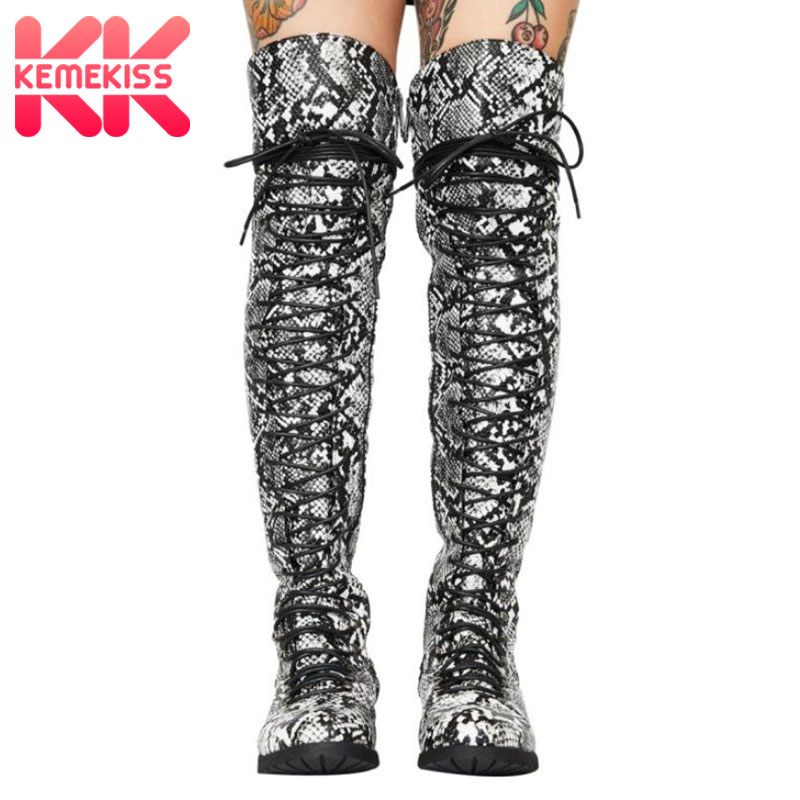 KemeKiss Leopard Women Over Knee Boots Flats Cross Strap Zipper Shoes Round Toe Winter Boots Fashion Lady Footwear Size 35-43, Black 1
KemeKiss Leopard Women Over Knee Boots Flats Cross Strap Zipper Shoes Round Toe Winter Boots Fashion Lady Footwear Size 35-43, Black 1