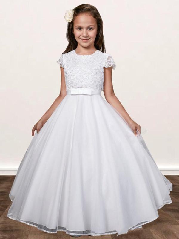 2020 New Design Pure White Tulle Flower Girl Dress With Applqiues Buttons Cap Sleeves Holy First Communion Gowns For Princess, Beige
2020 New Design Pure White Tulle Flower Girl Dress With Applqiues Buttons Cap Sleeves Holy First Communion Gowns For Princess, Beige