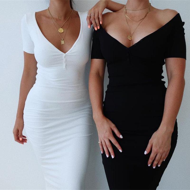 Hot WannaThis Ankle-Length Knitted Dress Sexy Short Sleeve Summer Casual Stretchy Elastic Elegant V-Neck Women Solid Dresses Bodycon, Black
Hot WannaThis Ankle-Length Knitted Dress Sexy Short Sleeve Summer Casual Stretchy Elastic Elegant V-Neck Women Solid Dresses Bodycon, Black