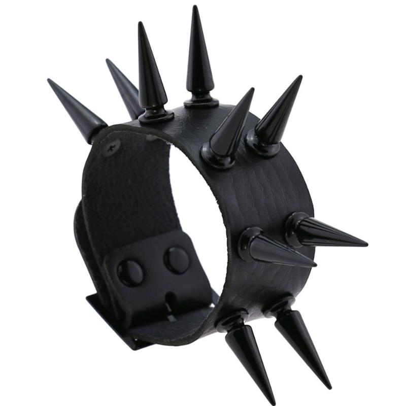 DIEZI Gothic Harajuku Black Rivet Wrap Bracelet PU Leather Bracelet For Women Men Vintage Punk Casual Bangles 2020 New Jewelry
DIEZI Gothic Harajuku Black Rivet Wrap Bracelet PU Leather Bracelet For Women Men Vintage Punk Casual Bangles 2020 New Jewelry
