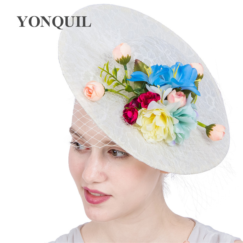Fashion Women formal occasion top hat silk flower fascinator hats hair clips lace fascinator bridal hair accessories headwear SYF223
Fashion Women formal occasion top hat silk flower fascinator hats hair clips lace fascinator bridal hair accessories headwear SYF223