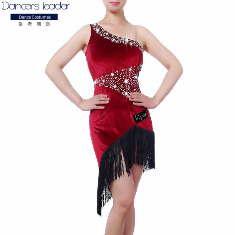 New Latin dance performance clothing competition clothing performance burgundy adult dance female adult childr, Multi
New Latin dance performance clothing competition clothing performance burgundy adult dance female adult childr, Multi