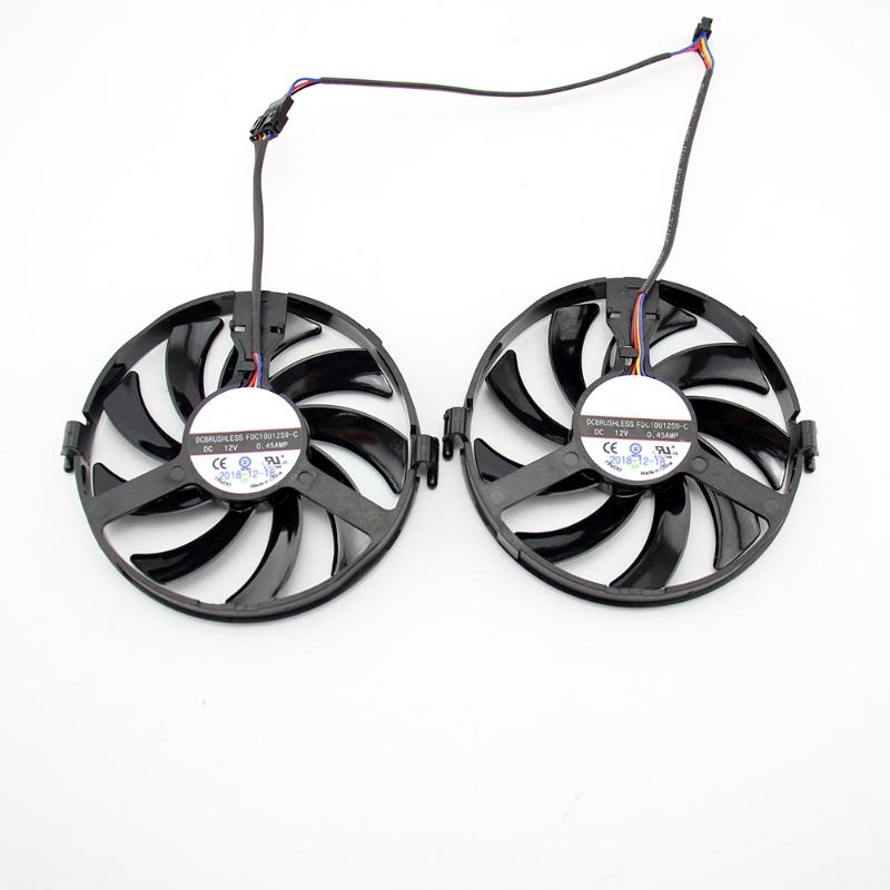 2 uds GPU VGA Cooler FY09010H12LPB FDC10H12S9-C ventilador de refrigeración para Radeon XFX R9 380 X R7 350 360 370 tarjeta gráf 
2 uds GPU VGA Cooler FY09010H12LPB FDC10H12S9-C ventilador de refrigeración para Radeon XFX R9 380 X R7 350 360 370 tarjeta gráf