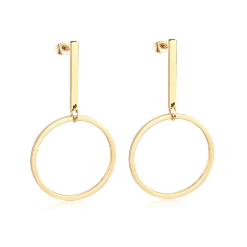 LUXUKISSKIDS Stainless Steel Circle Drop Earrings 2020 Fashion Jewelry Korean Style For Women Dangle Earring pendientes
LUXUKISSKIDS Stainless Steel Circle Drop Earrings 2020 Fashion Jewelry Korean Style For Women Dangle Earring pendientes