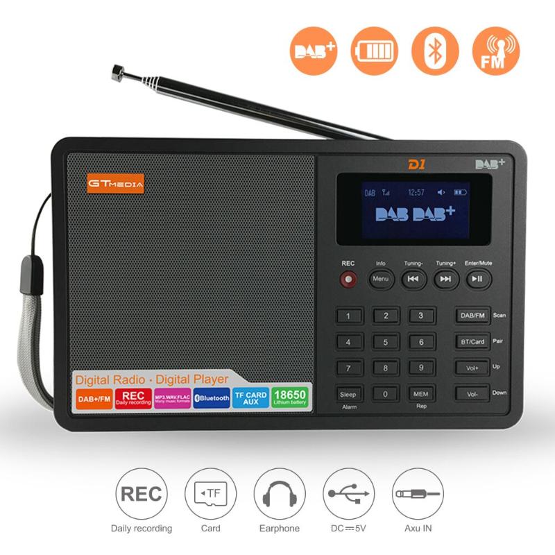 Bluetooth Speaker Rechargeable Portable GTMEDIA D1 Radio Receiver Fmstereo/ RDS DAB Radio Support TF Card RDS Player Music Files
Bluetooth Speaker Rechargeable Portable GTMEDIA D1 Radio Receiver Fmstereo/ RDS DAB Radio Support TF Card RDS Player Music Files