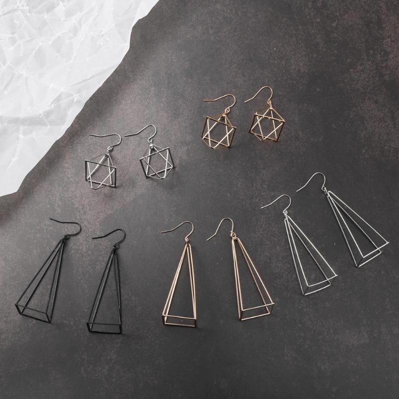 Europe America Geometric 3D Triangle Pyramid Minimalist Punk Men Drop Earrings For Women Body Jewelry Piercing Wedding Brincos
Europe America Geometric 3D Triangle Pyramid Minimalist Punk Men Drop Earrings For Women Body Jewelry Piercing Wedding Brincos