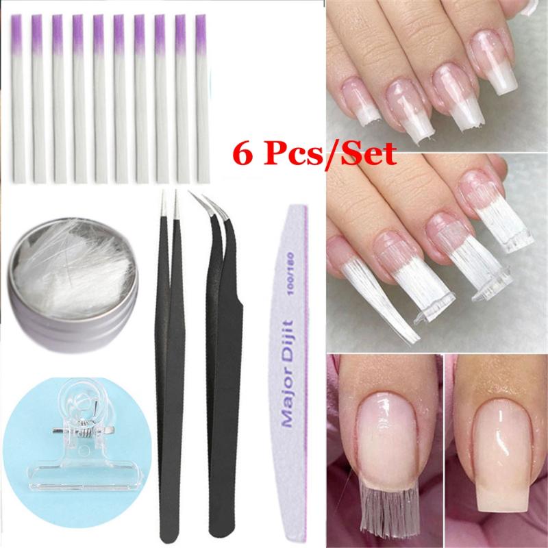 1 set Fibernails Fiberglass With Pinching Clips Tweezers DIY Manicure Nail Extension Tool Kit, Beige
1 set Fibernails Fiberglass With Pinching Clips Tweezers DIY Manicure Nail Extension Tool Kit, Beige