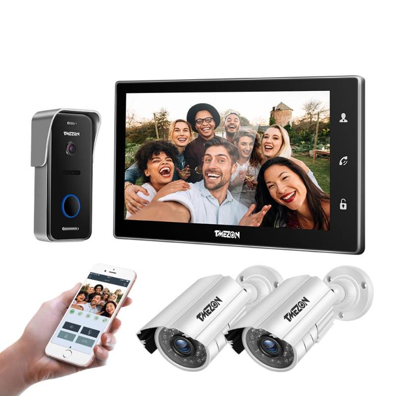 TMEZON 10 Inch Wif Video Door Phone Intercom Doorbell Home Security System Door Speaker Call Panel+7 inch Monitor +2x960p Camera
TMEZON 10 Inch Wif Video Door Phone Intercom Doorbell Home Security System Door Speaker Call Panel+7 inch Monitor +2x960p Camera