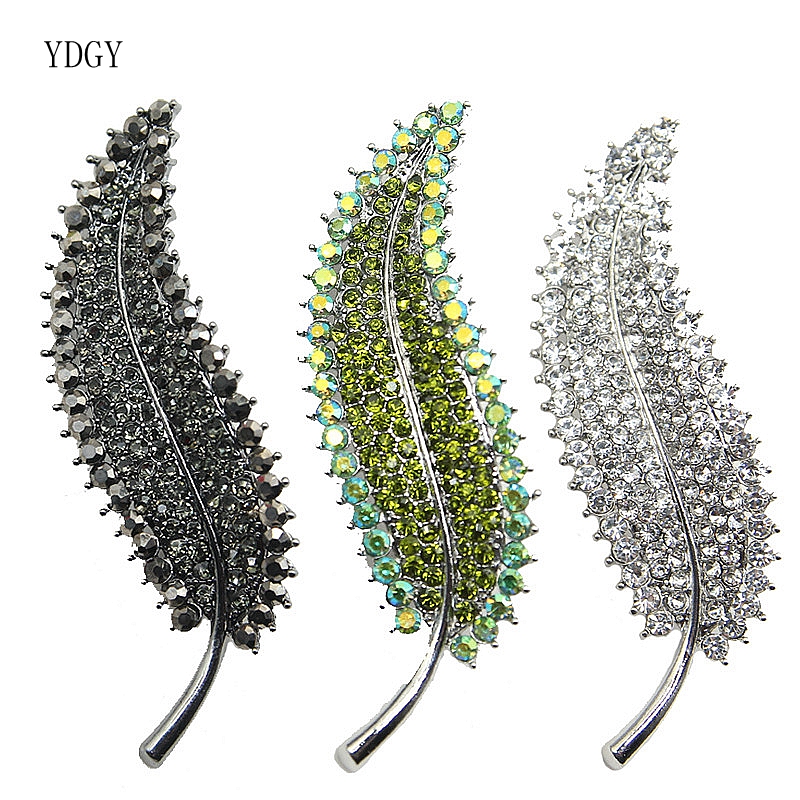 YDGY Fashion luxurycolour Color Leaf Brooches For Women Rhine stonecrystal Brooch Pins Coat Dress Jewelry
YDGY Fashion luxurycolour Color Leaf Brooches For Women Rhine stonecrystal Brooch Pins Coat Dress Jewelry