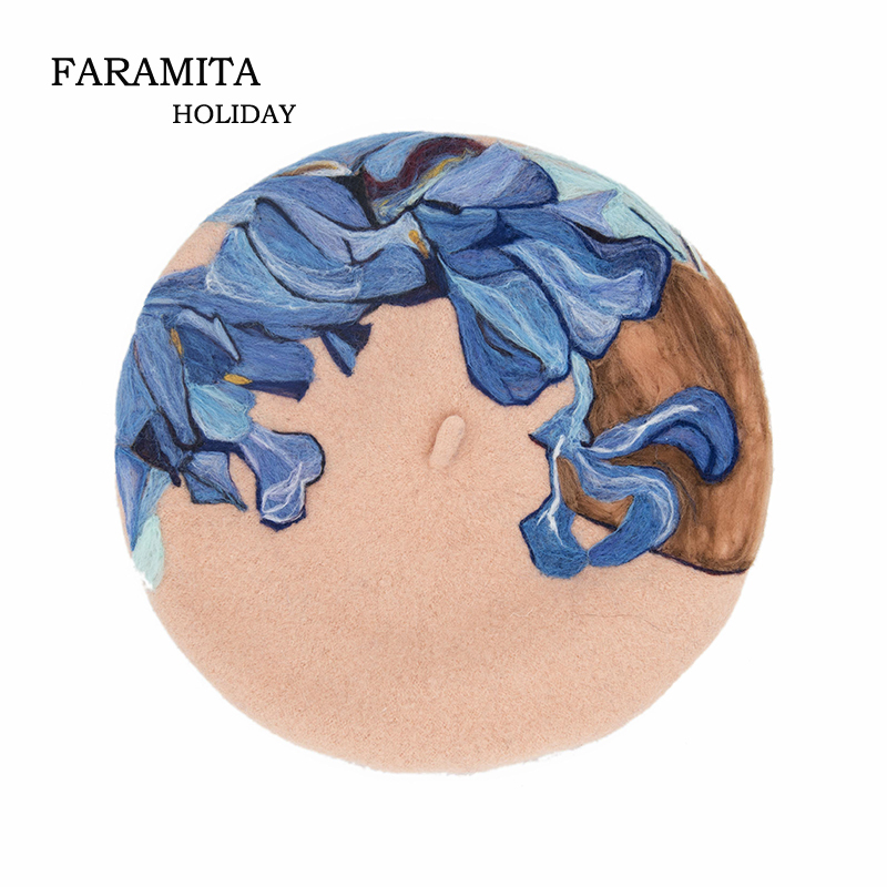 Faramita Holiday Wool Felt Women Handmade Manual Headwear French Berets Painter Hats Gogh Painting Beret Kids Girls Caps, As pic
Faramita Holiday Wool Felt Women Handmade Manual Headwear French Berets Painter Hats Gogh Painting Beret Kids Girls Caps, As pic