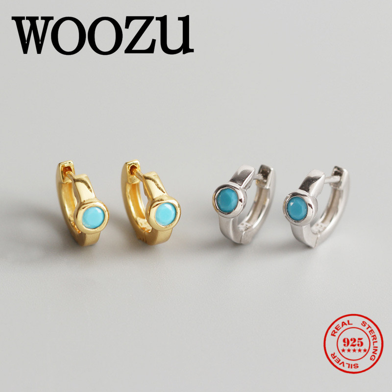 WOOZU Bohemian Genuine 925 Sterling Silver Pave Green Zircon Chic Ear Buckle for Women Punk Men's Party Hoop Earrings Jewelry
WOOZU Bohemian Genuine 925 Sterling Silver Pave Green Zircon Chic Ear Buckle for Women Punk Men's Party Hoop Earrings Jewelry