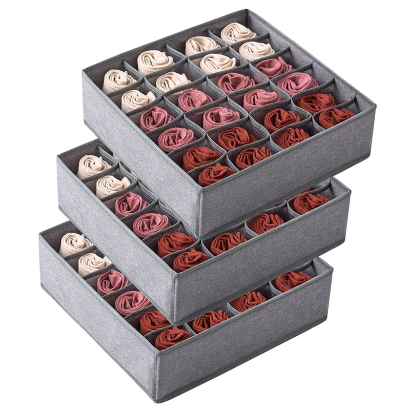 3 Pack Closet Socks Organizer Drawer Divider, 24 Cell Collapsible Closet Cabinet Organizer Underwear Storage Boxes
3 Pack Closet Socks Organizer Drawer Divider, 24 Cell Collapsible Closet Cabinet Organizer Underwear Storage Boxes