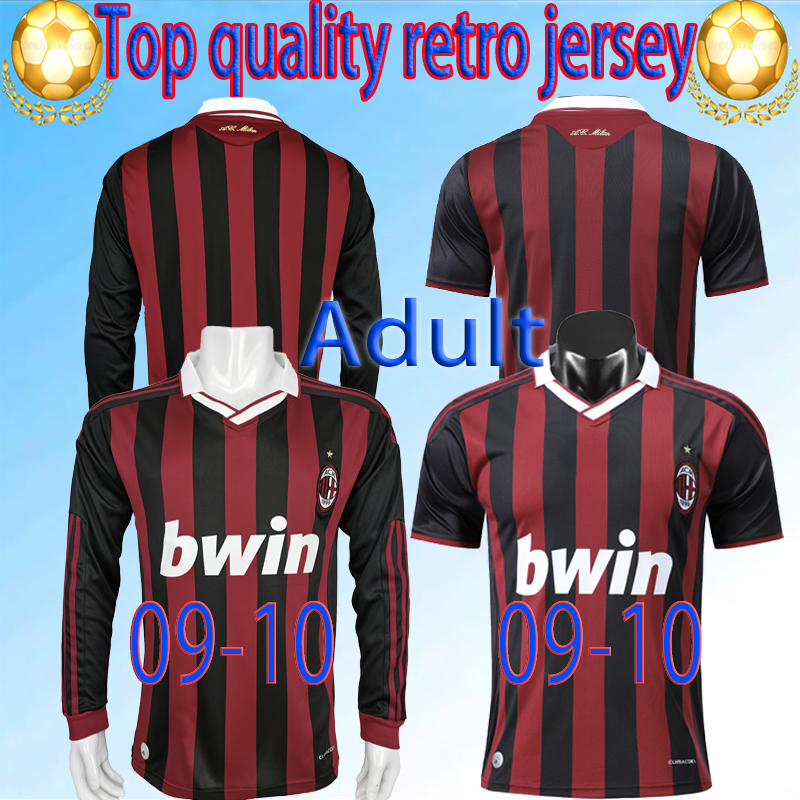 Long Sleeve 09-10 Retro Jersey Home Gullit Short Sleeve Football Shirt 09 10 Martini Van Basten Football Ronaldo Kakainzaghi AC Milan
Long Sleeve 09-10 Retro Jersey Home Gullit Short Sleeve Football Shirt 09 10 Martini Van Basten Football Ronaldo Kakainzaghi AC Milan
