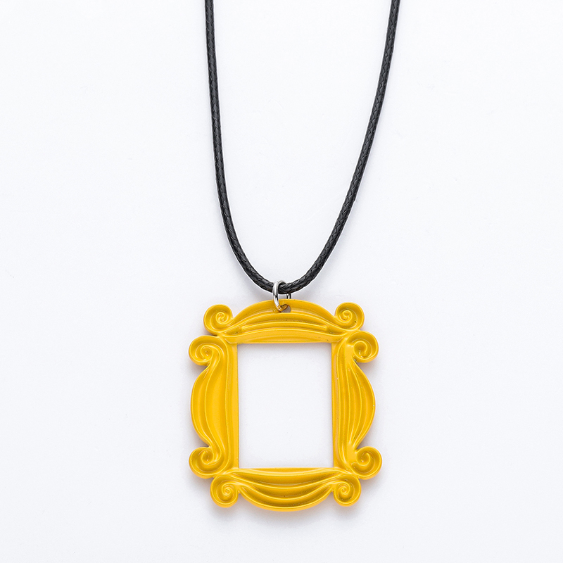 Friends TV Show Necklace Peephole Frame Pendant Door Yellow Enamel Necklace Classic Jewelry Accessories Gift Necklaces Women, Silver
Friends TV Show Necklace Peephole Frame Pendant Door Yellow Enamel Necklace Classic Jewelry Accessories Gift Necklaces Women, Silver