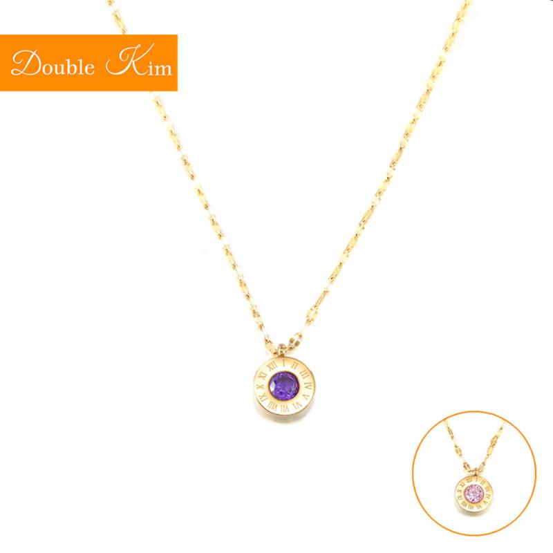 Pendant Necklaces Roman Zircon Necklace Titanium Stainless Steel Gold Chain Inlaid Fashion Trendy Women Jewelry Gift
Pendant Necklaces Roman Zircon Necklace Titanium Stainless Steel Gold Chain Inlaid Fashion Trendy Women Jewelry Gift