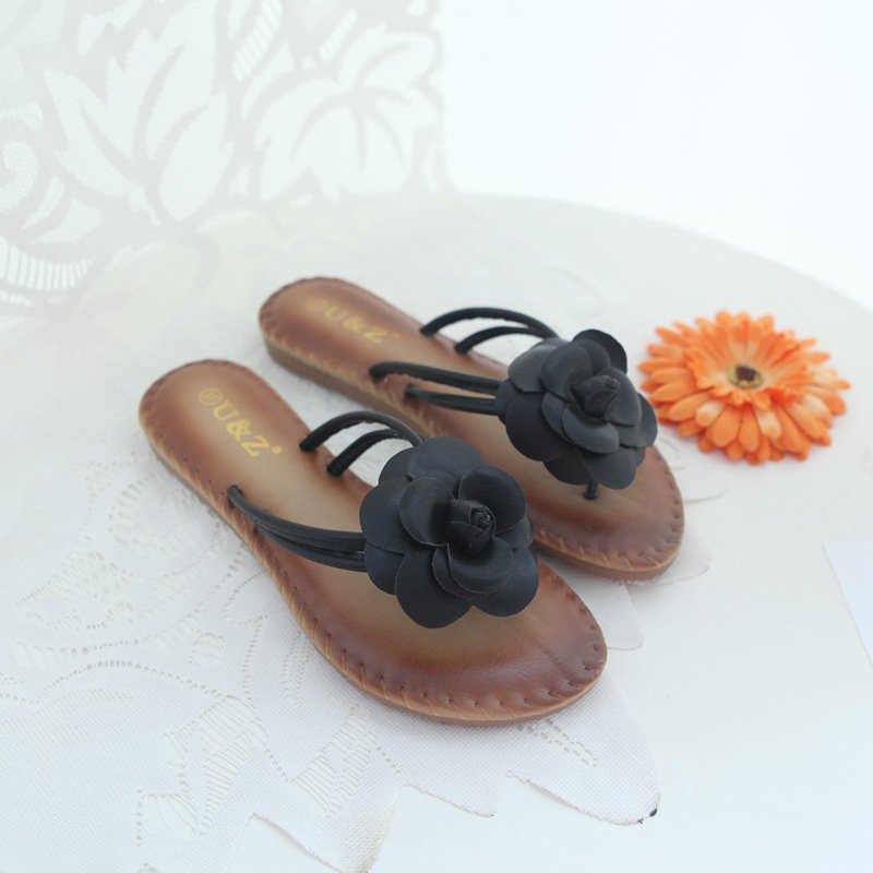 clearence!!!one Pair Only Size US9 Camellia Slippers Summer Soft Flip Flops Sandals,Lovely Sweet Insole Flowers Slippers Women Work Boots Wide Calf Bo