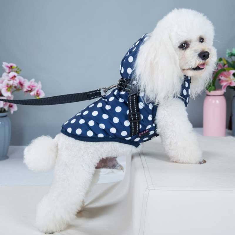 Pet Clothes Dog Jacket Hooded Dog Cotton-Padded Jacket with Chest Back Traction Winter Warm Pet, Blue
Pet Clothes Dog Jacket Hooded Dog Cotton-Padded Jacket with Chest Back Traction Winter Warm Pet, Blue