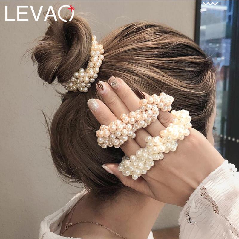 Levao 1PC Pearl Beaded Elastic Hair Bands for Girls Women Crystal Beads Rubber Scrunchies Ponytail Hair Rope Accessories
Levao 1PC Pearl Beaded Elastic Hair Bands for Girls Women Crystal Beads Rubber Scrunchies Ponytail Hair Rope Accessories