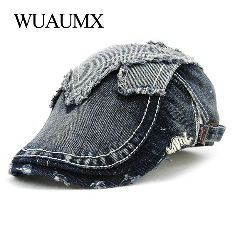 Wuaumx Vintage Women's Beret Hats Duckbill Beret Men Buckle Visors Denim Driving Flat Cap Detective Hat Gorras Planas, Brown
Wuaumx Vintage Women's Beret Hats Duckbill Beret Men Buckle Visors Denim Driving Flat Cap Detective Hat Gorras Planas, Brown