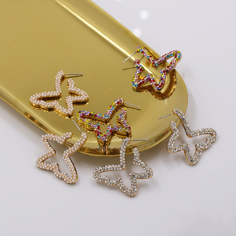 Europe And The United States New Exaggerated Big-Name Earrings Personality Butterfly Rhinestone Ear Jewelry
Europe And The United States New Exaggerated Big-Name Earrings Personality Butterfly Rhinestone Ear Jewelry