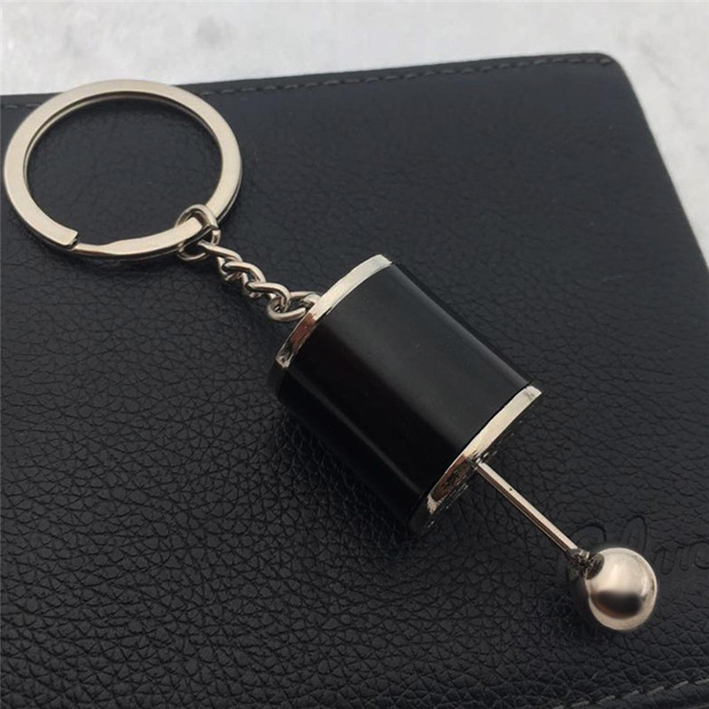 ROMAD Car Gear Keychain Shift Knob Type Car Modified Key Ring Auto Metal Key Chain Keyring car-styling Multi color Jewelry Men